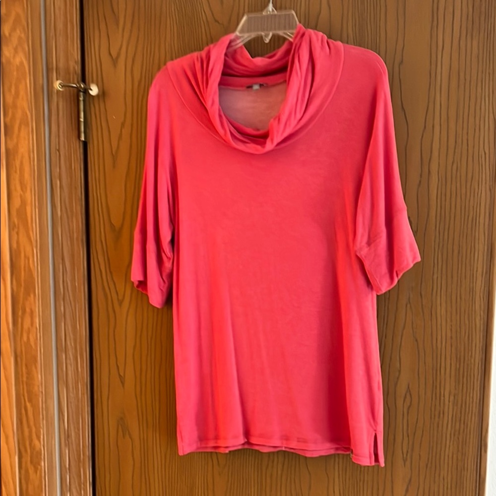 Talbots Red Knit Top